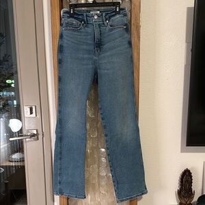 Good American Blue Straight Leg Jeans